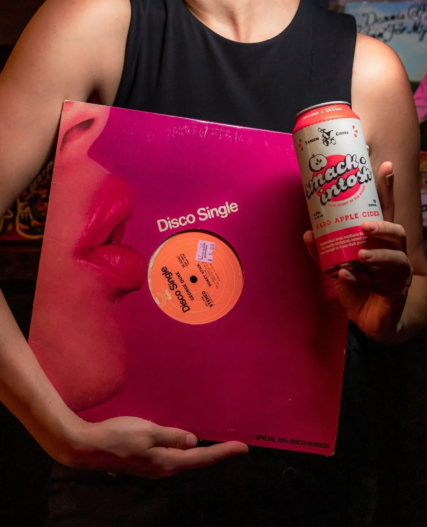 A record and cider at Last Chance Saloon