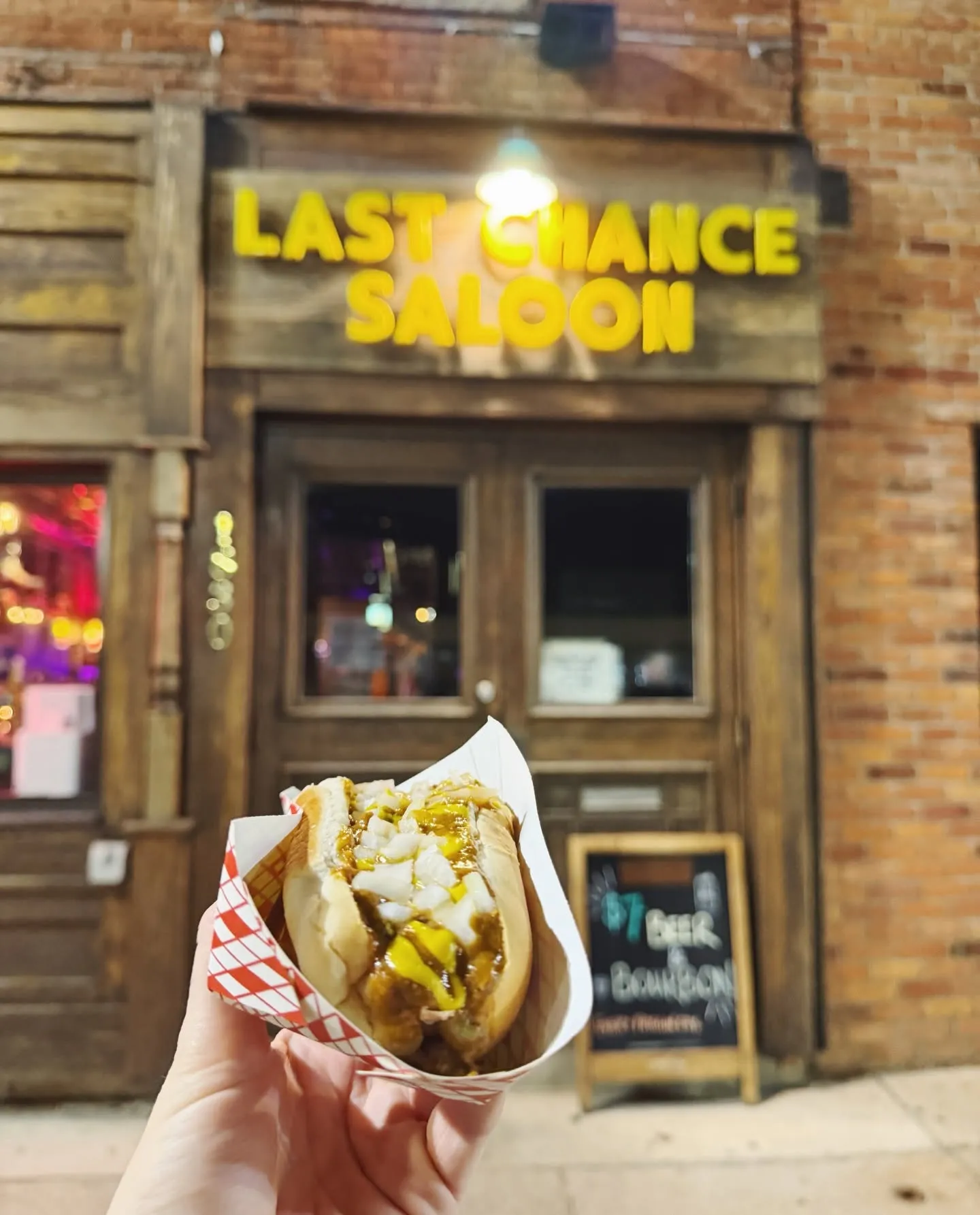 The Last Chance Saloon storefront